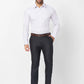 Raymond Men Blue Structure Slim Fit Cotton Cutaway Collar Shirt