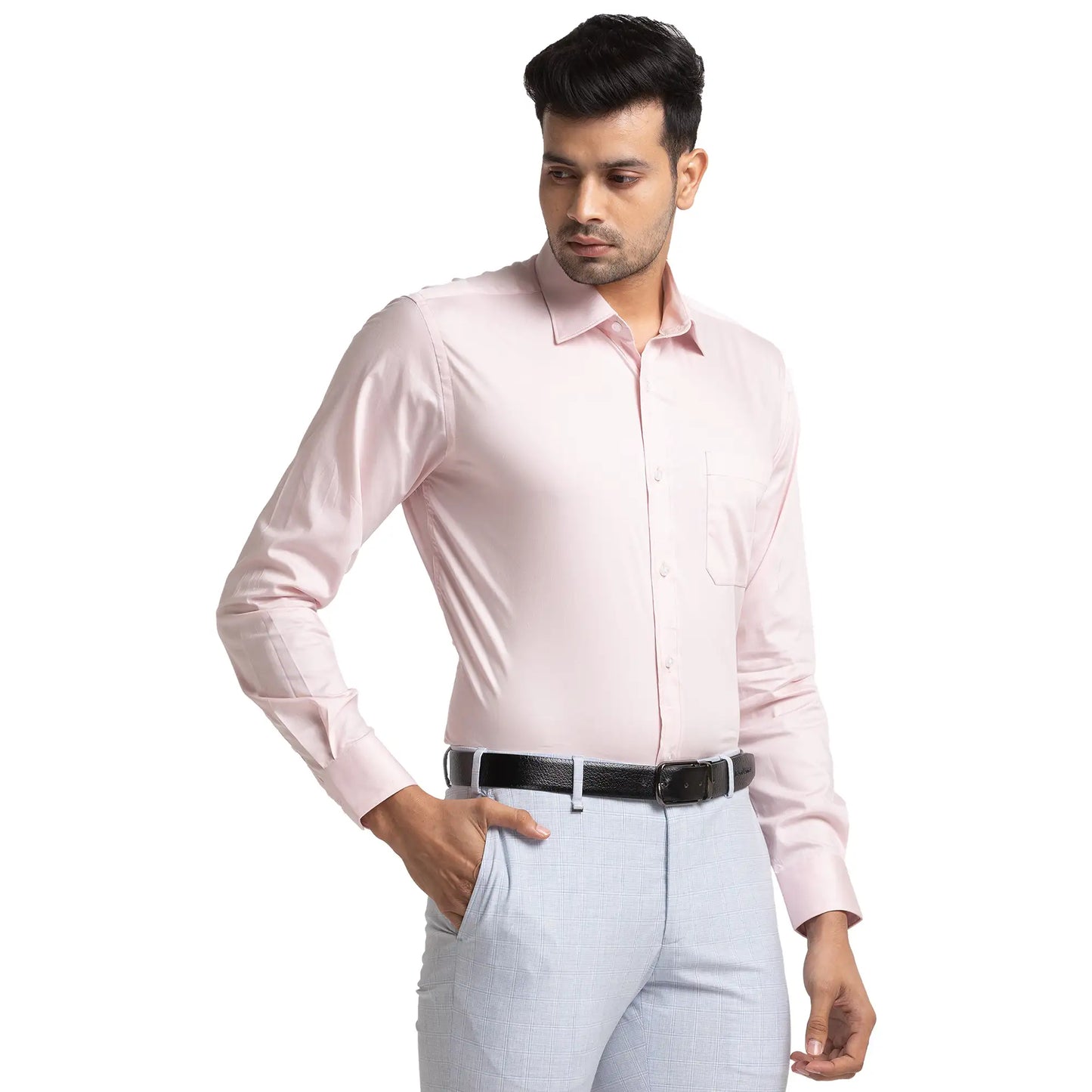 Men Slim Fit Blue Shirt