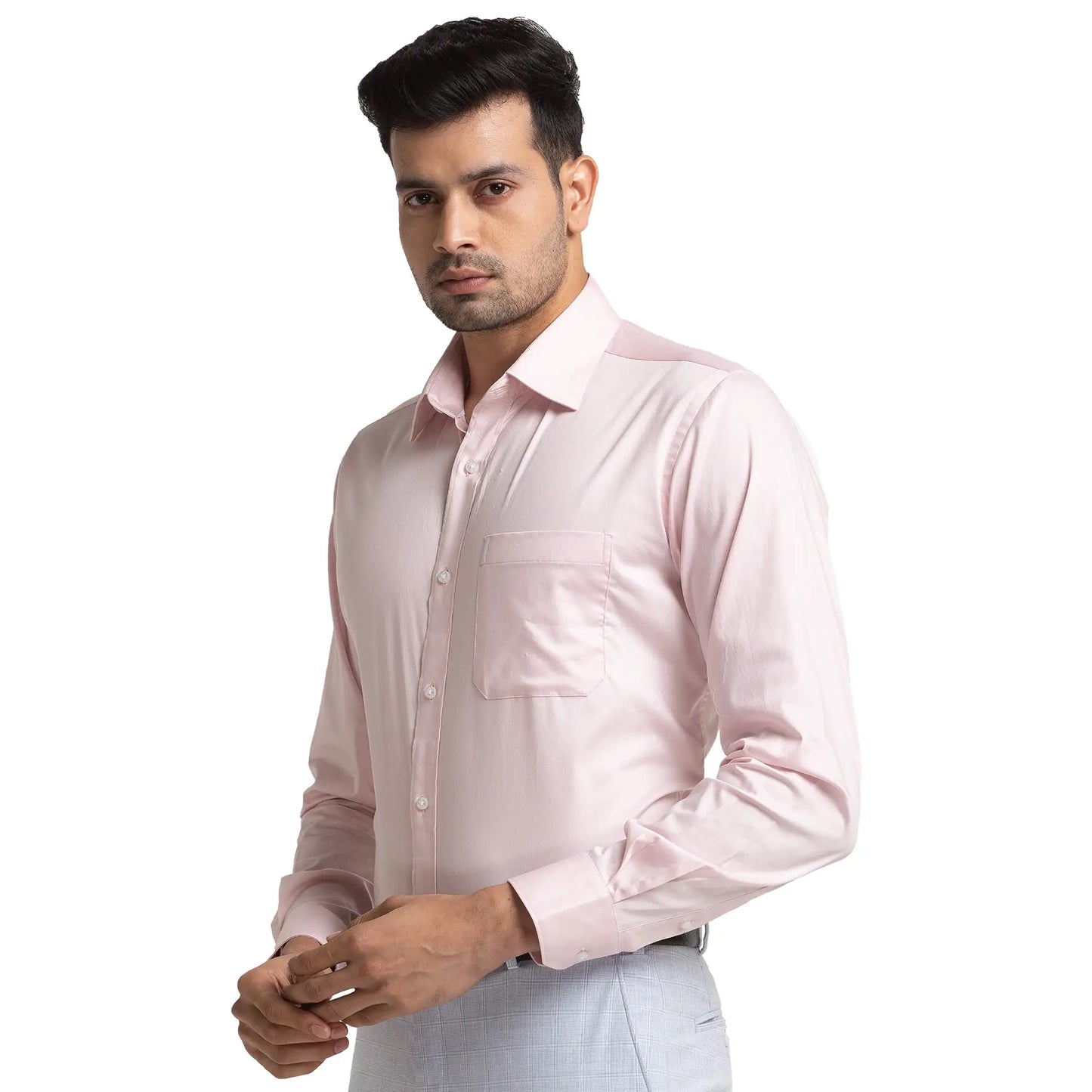 Men Slim Fit Blue Shirt