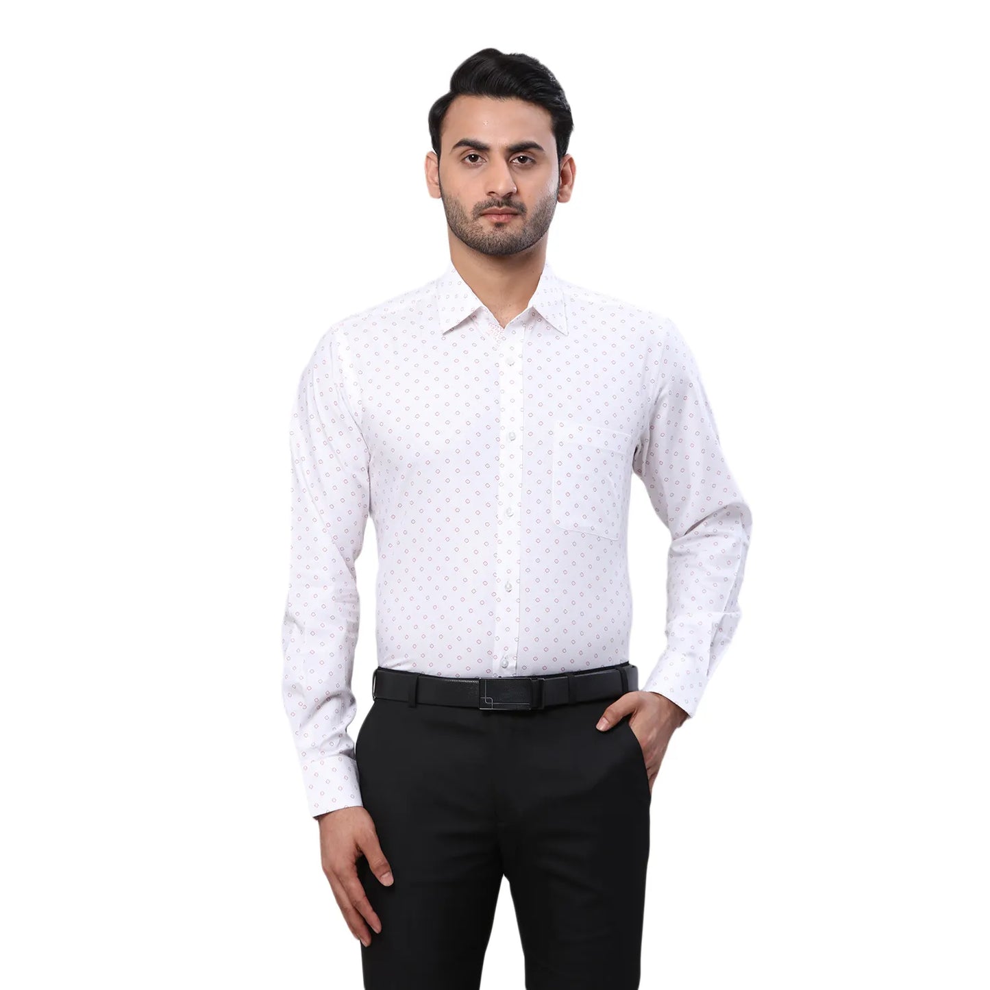 Raymond Men Grey Solid Contemporary Fit Polyester Blend Trouser