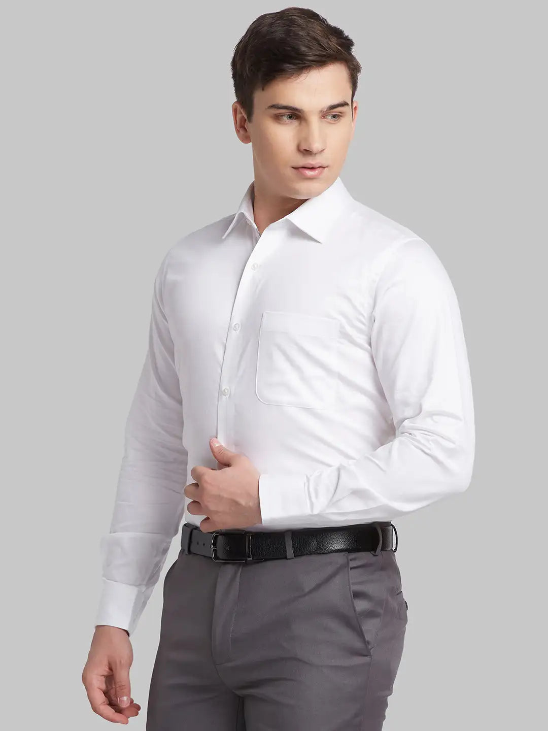 Men Contemporary Fit Blue Shirt