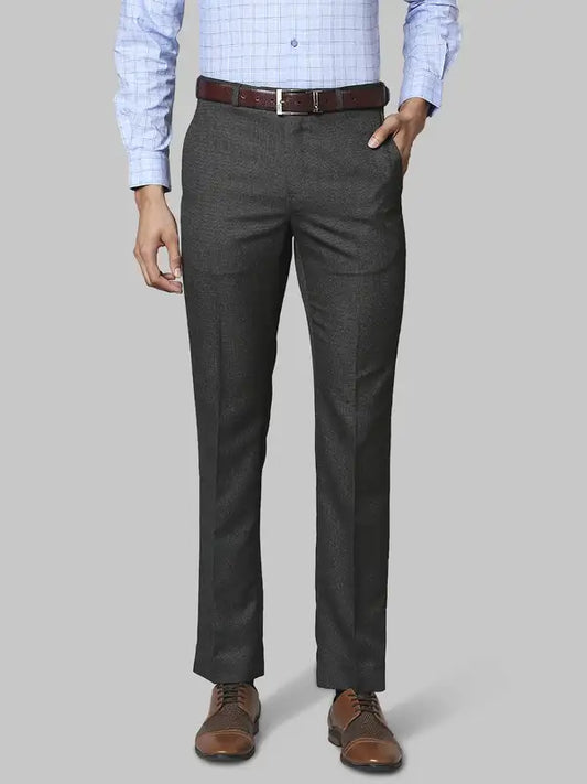 Men Classic Fit Blue Trouser