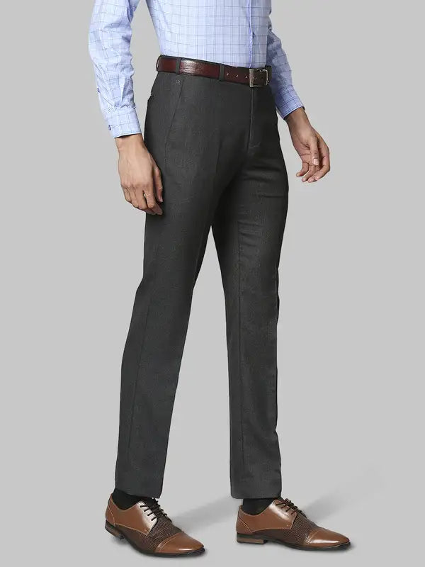 Men Classic Fit Blue Trouser
