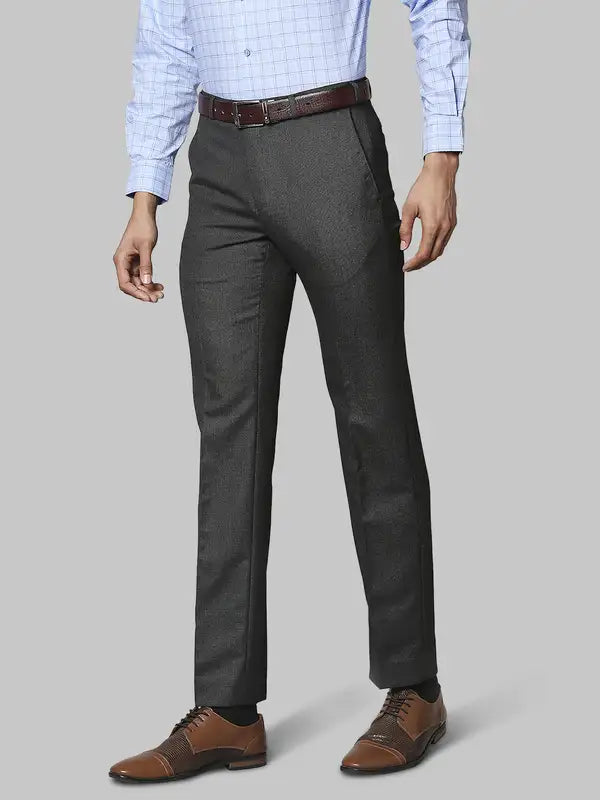 Men Classic Fit Blue Trouser
