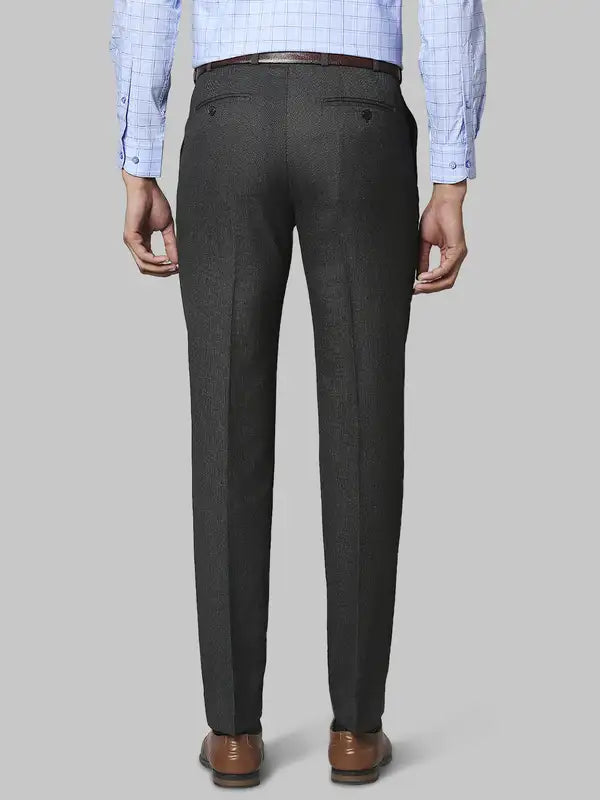 Men Classic Fit Blue Trouser