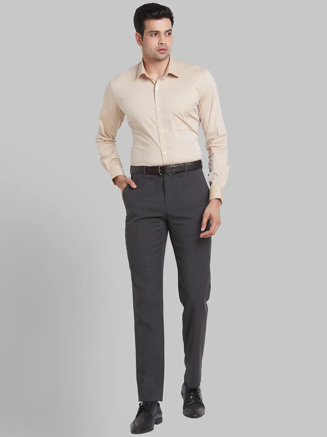 Men Slim Fit Green Trouser