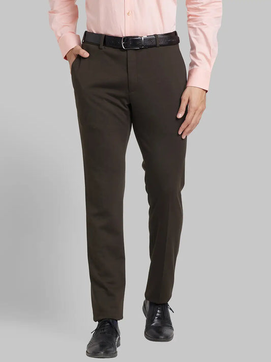 Men Contemporary Fit Blue Trouser