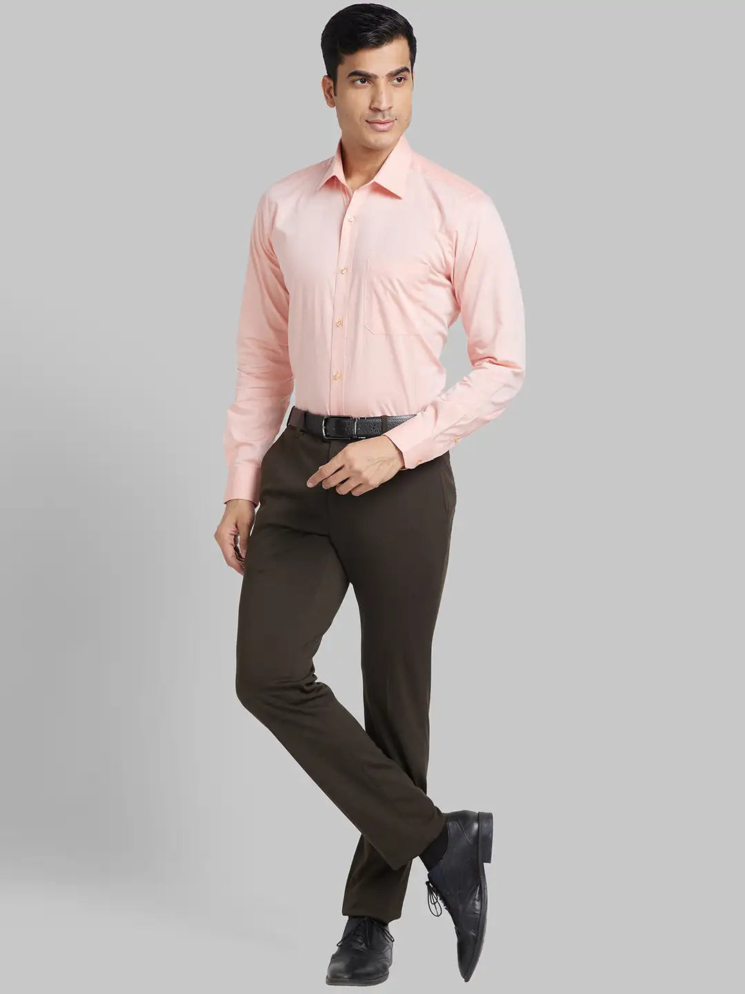 Men Contemporary Fit Blue Trouser