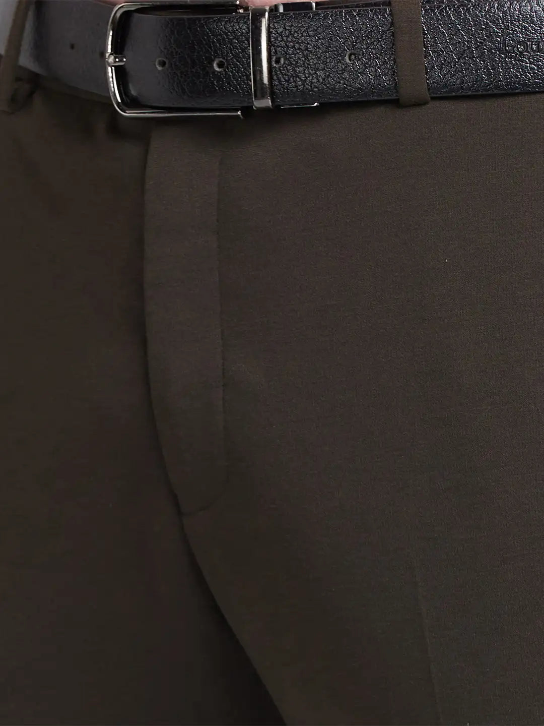 Men Contemporary Fit Blue Trouser