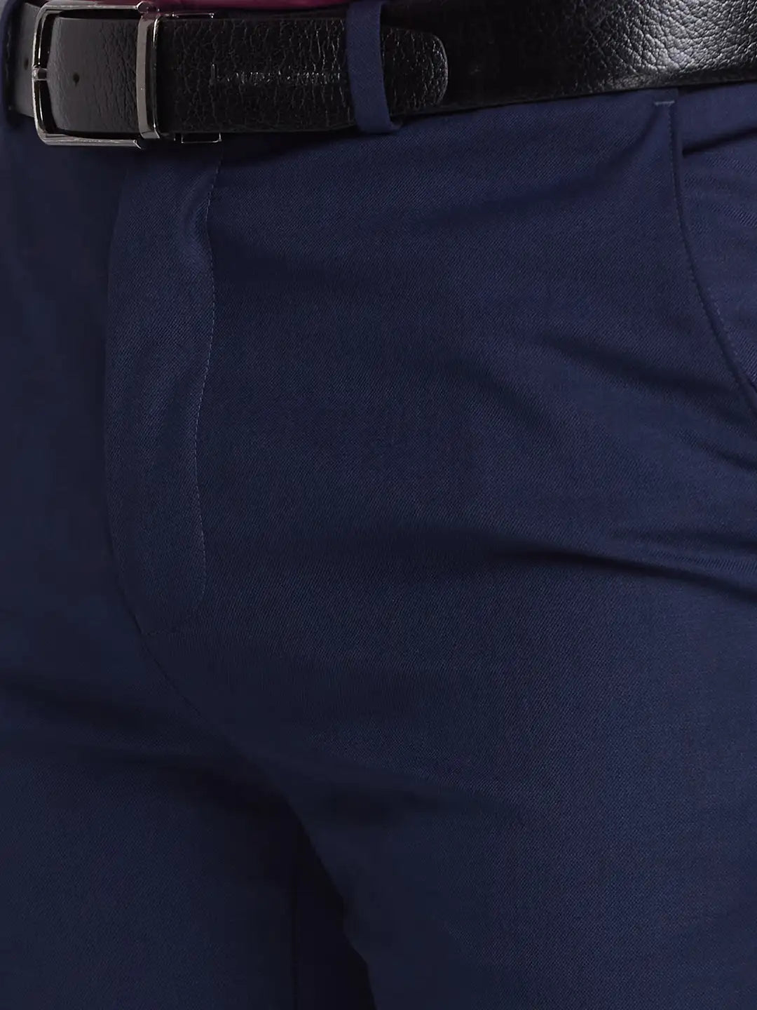 Men Contemporary Fit Grey Trouser