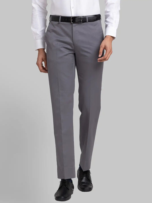 Men Contemporary Fit Blue Trouser