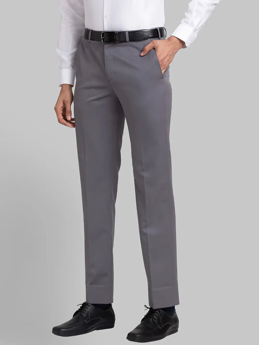 Men Contemporary Fit Blue Trouser