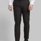 Men Black Slim Fit Checks Polyester Blend   Trouser