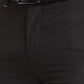 Men Black Slim Fit Checks Polyester Blend   Trouser