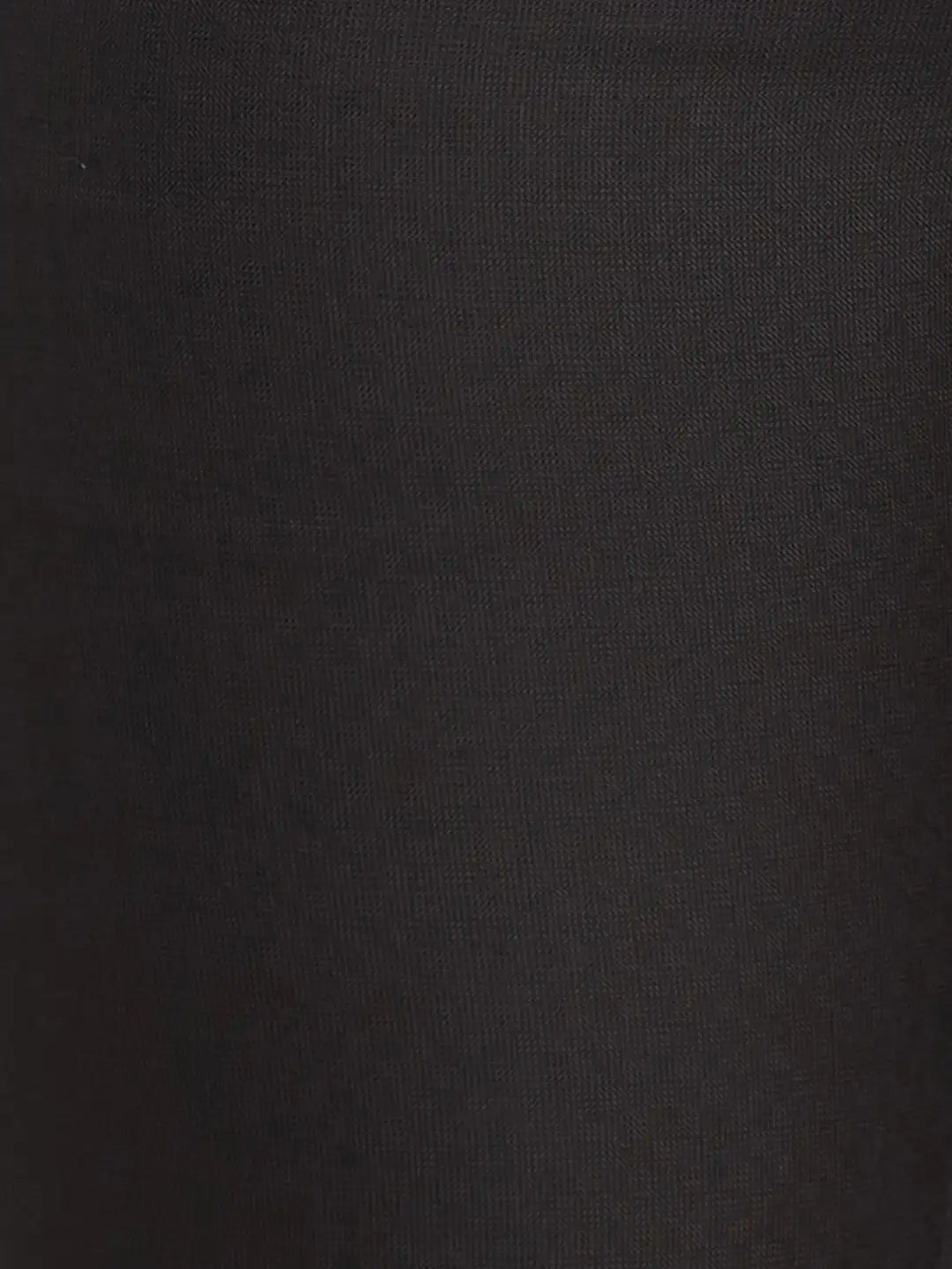 Men Black Slim Fit Checks Polyester Blend   Trouser