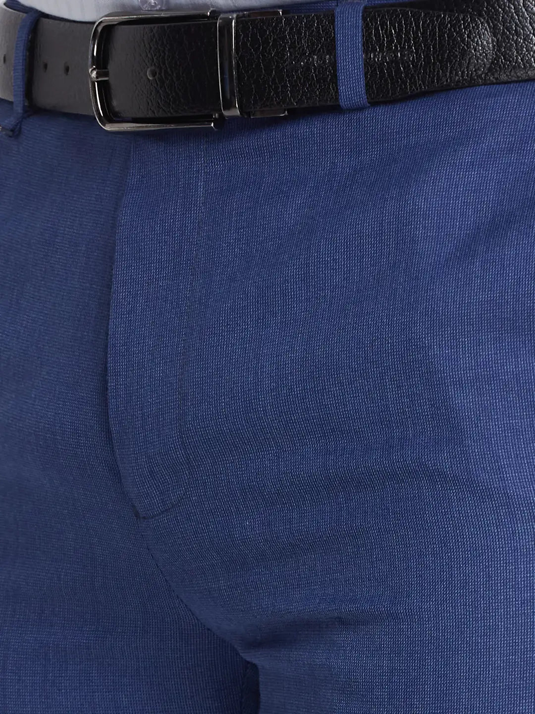 Men Contemporary Fit Grey Trouser