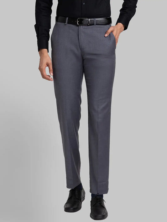Men Contemporary Fit Khaki Trouser