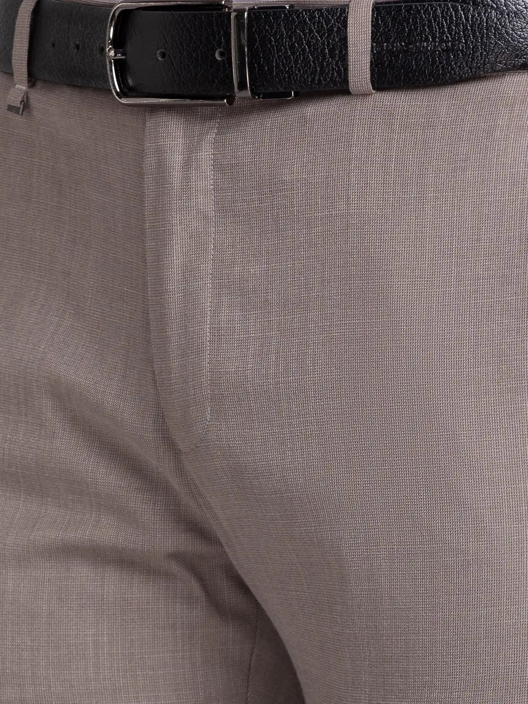 Men Contemporary Fit Grey Trouser
