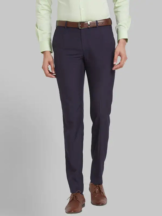Men Contemporary Fit Black Trouser