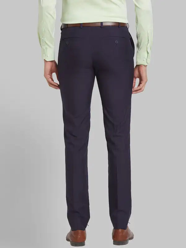Men Contemporary Fit Black Trouser