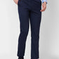 Raymond Contemporary Fit Self Design Medium Grey Trouser