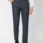 Raymond Contemporary Fit Self Design Dark Blue Trouser