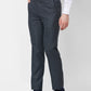 Raymond Contemporary Fit Self Design Dark Blue Trouser