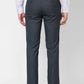 Raymond Contemporary Fit Self Design Dark Blue Trouser