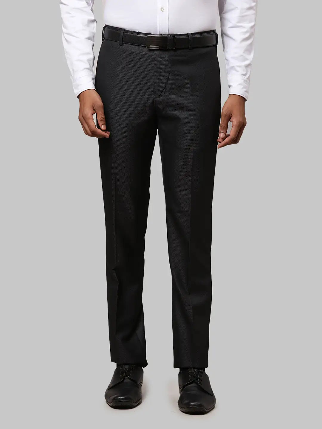 Men Slim Fit Grey Trouser