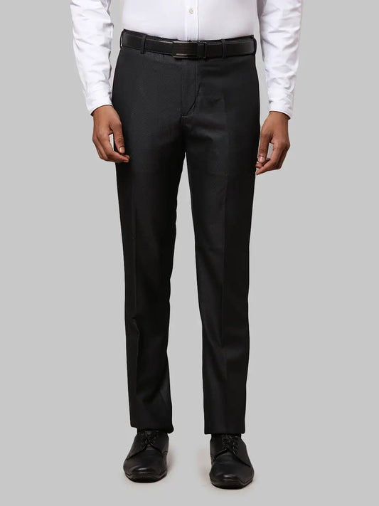 Men Slim Fit Grey Trouser