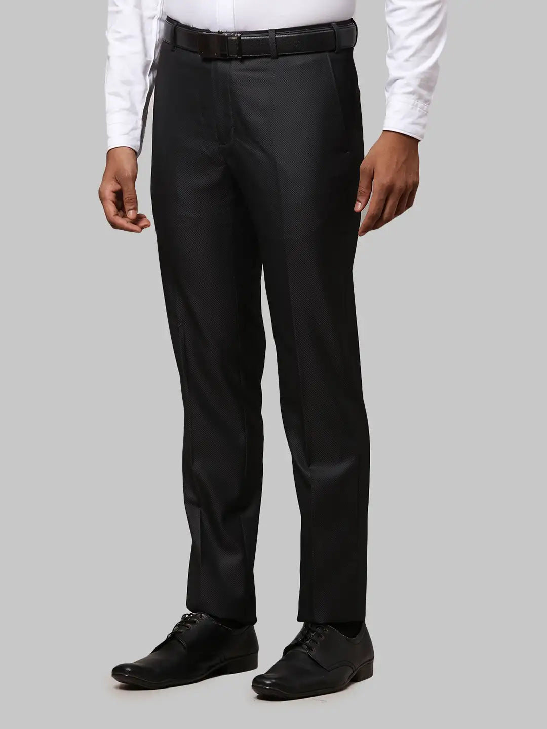 Men Slim Fit Grey Trouser