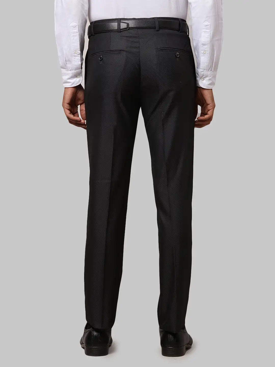 Men Slim Fit Grey Trouser