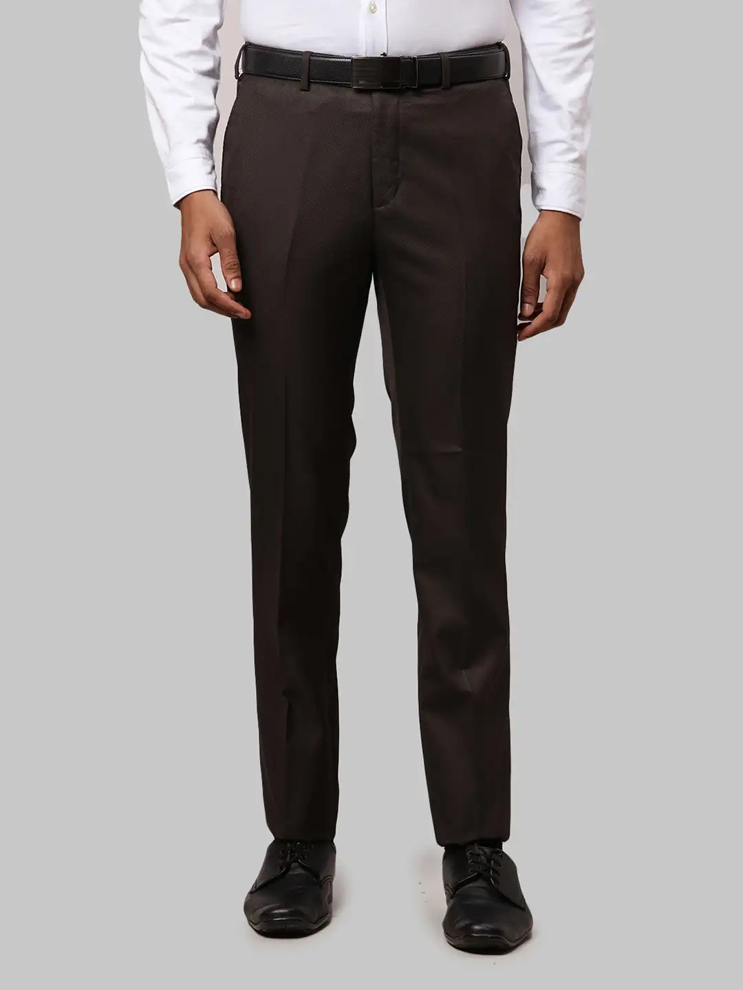 Men Slim Fit Blue Trouser