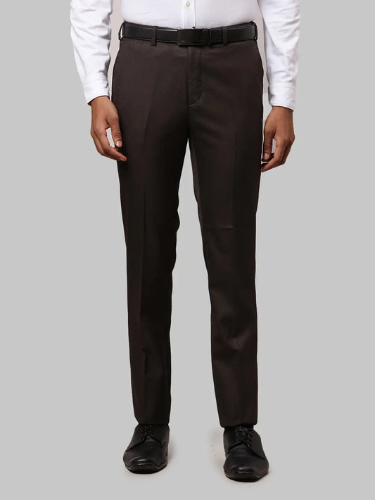 Men Slim Fit Blue Trouser