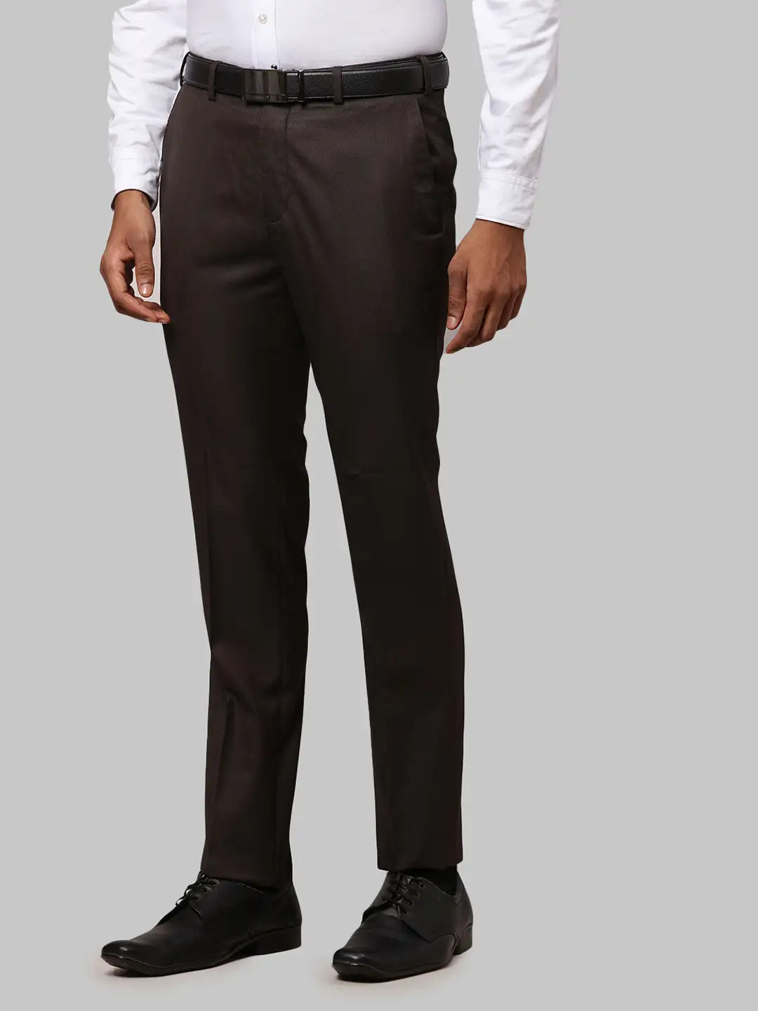 Men Slim Fit Blue Trouser
