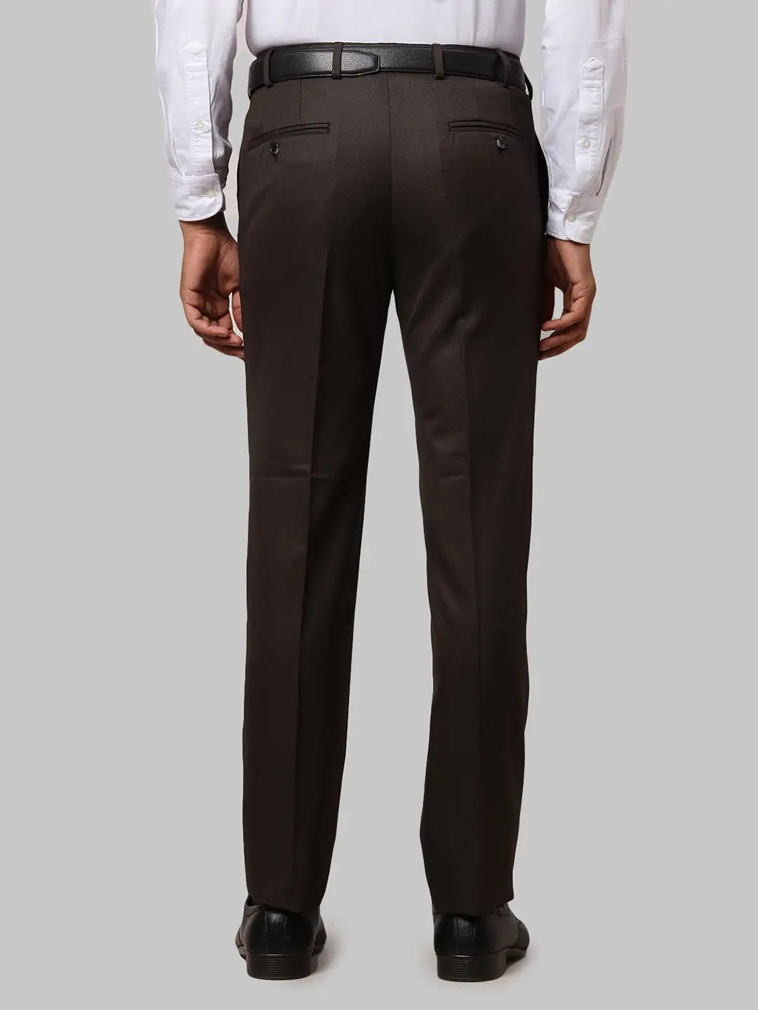 Men Slim Fit Blue Trouser