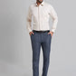 Raymond Men Blue Structure Slim Fit Cotton Shirts