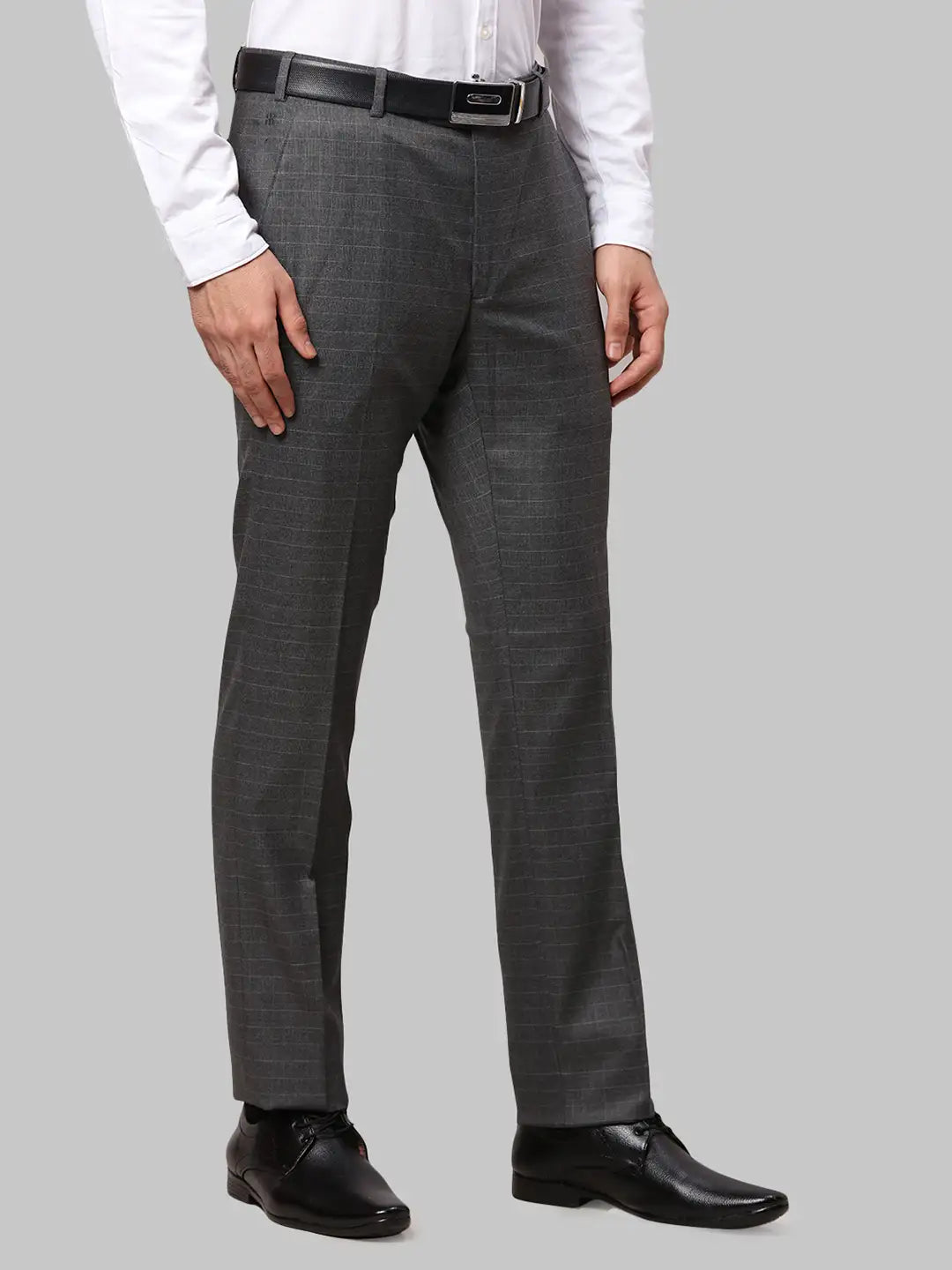Men Slim Fit Brown Trouser