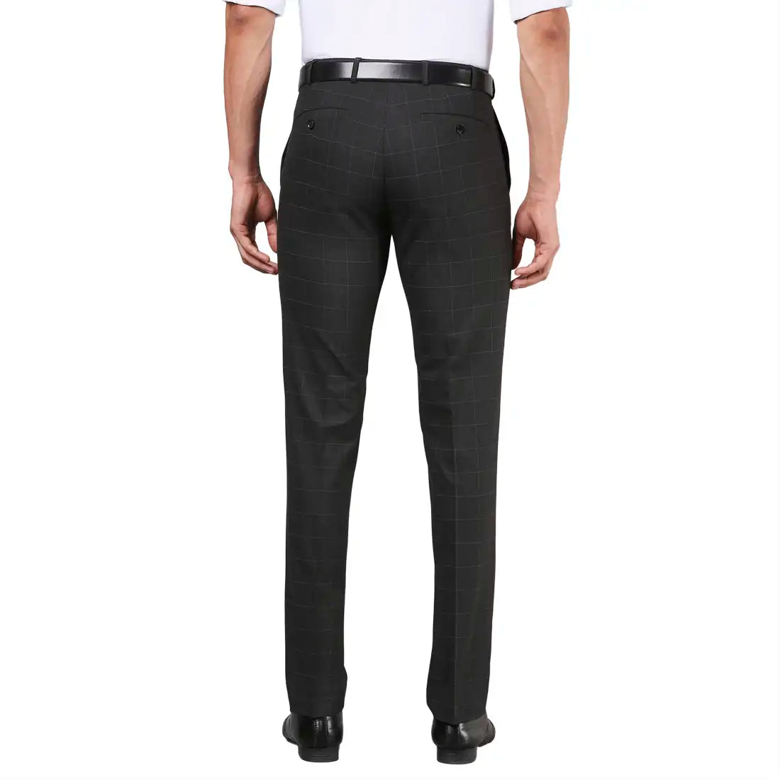 Men Slim Fit Dark Grey Trouser