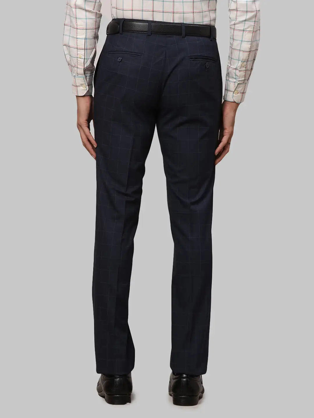 Men Slim Fit Dark Grey Trouser