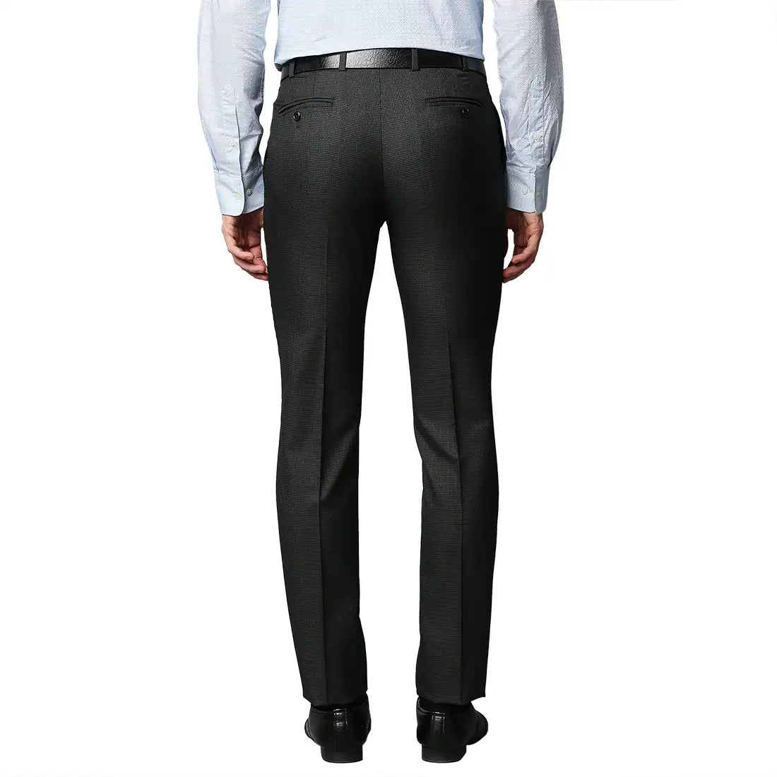 Men Slim Fit Brown Trouser