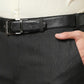 Men Slim Fit Dark Grey Trouser