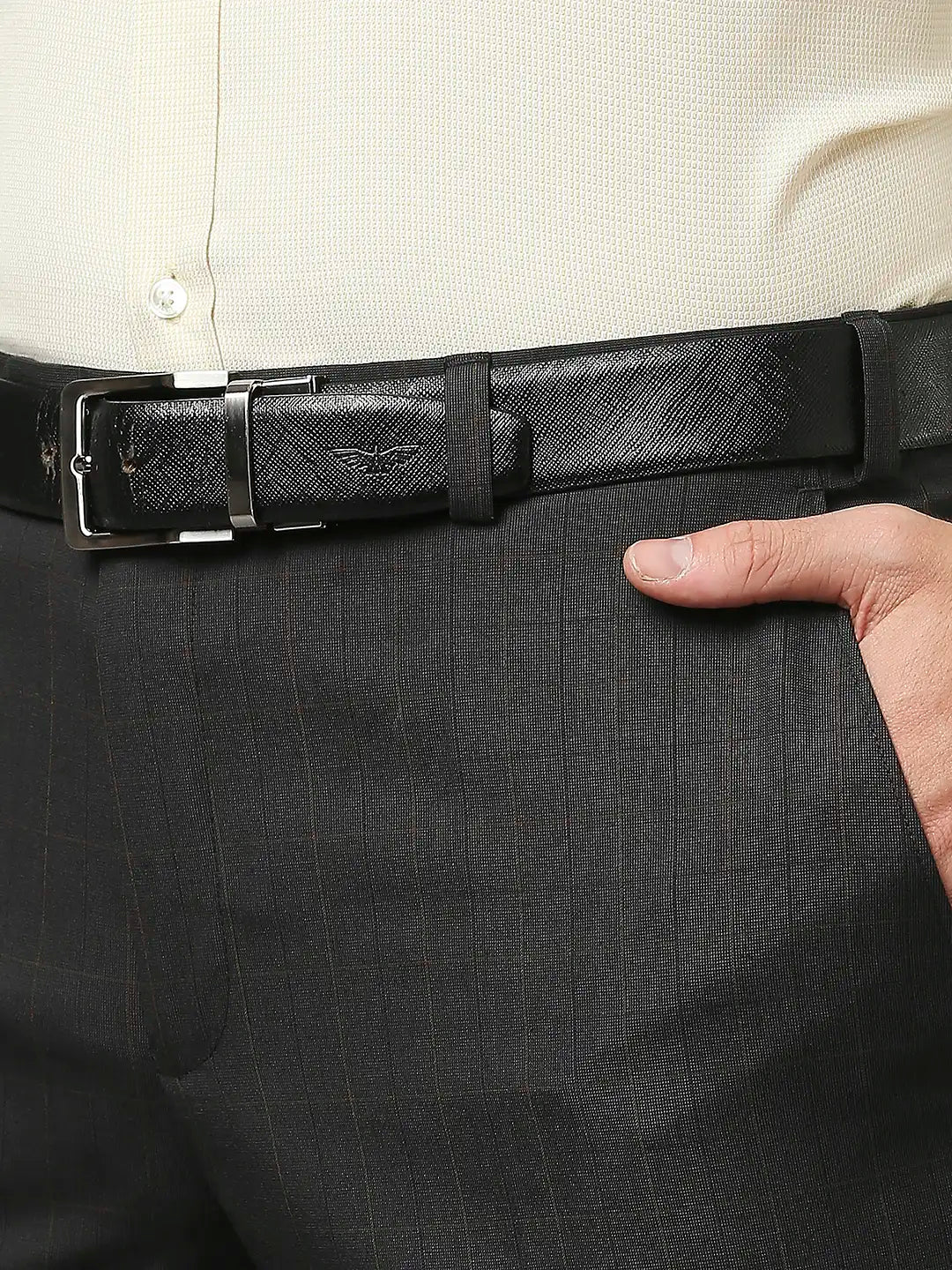 Men Slim Fit Dark Grey Trouser