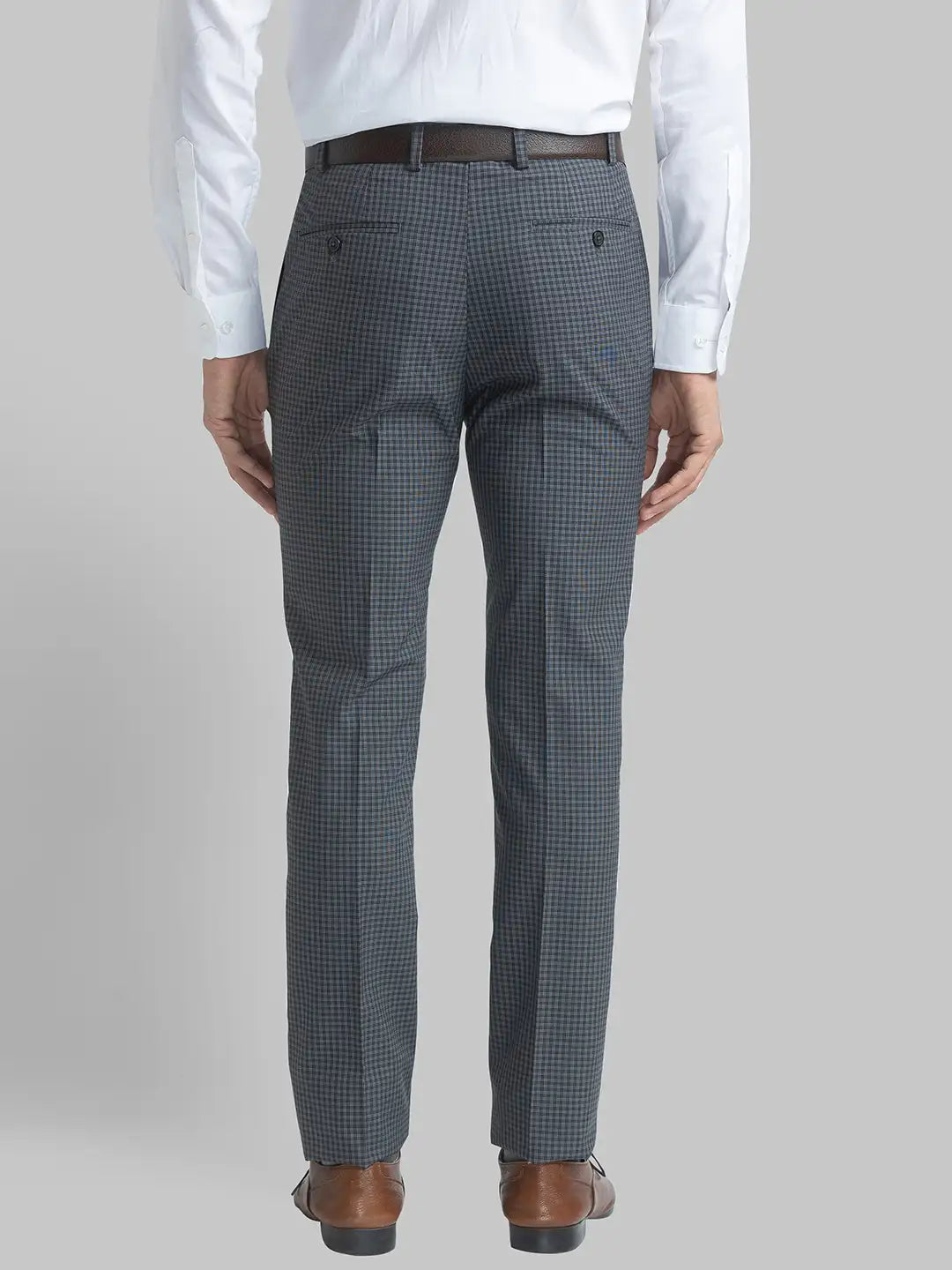 Men Slim Fit Dark Blue Trouser