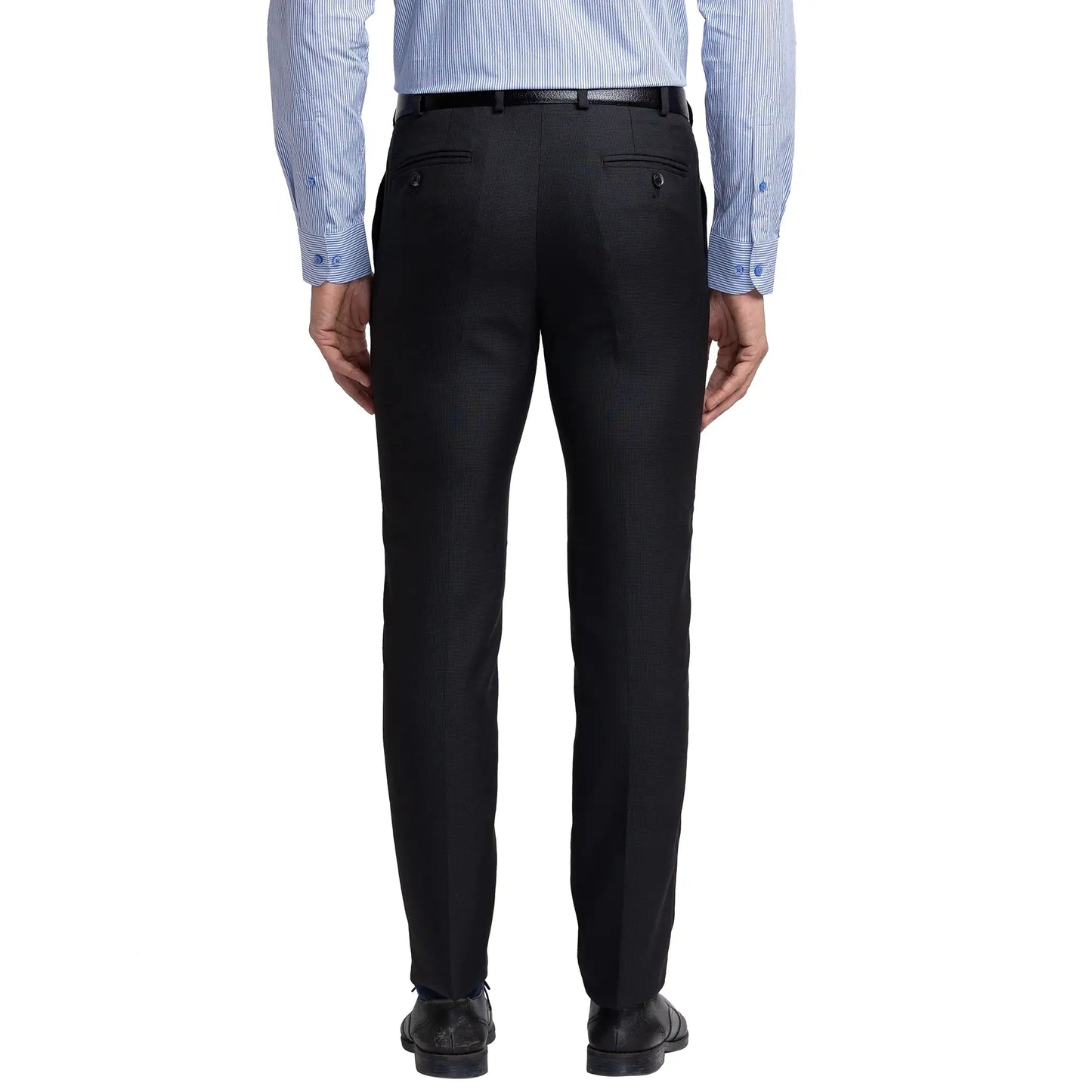 Men Slim Fit Black Trouser