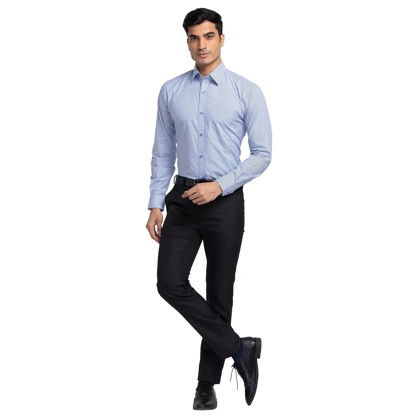 Men Slim Fit Black Trouser
