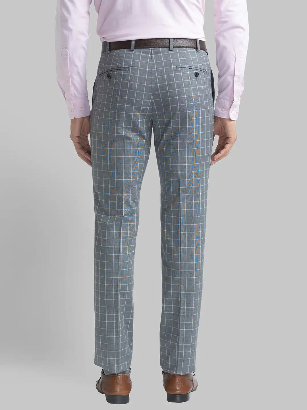 Men Slim Fit Dark Brown Trouser