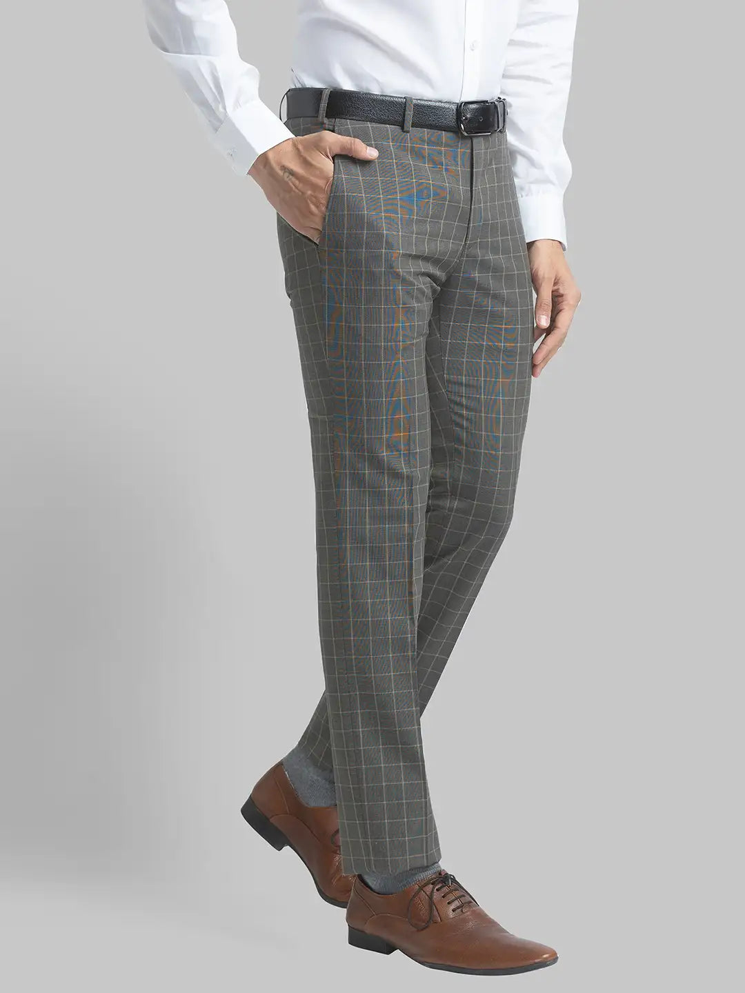 Men Contemporary Fit Dark Blue Trouser