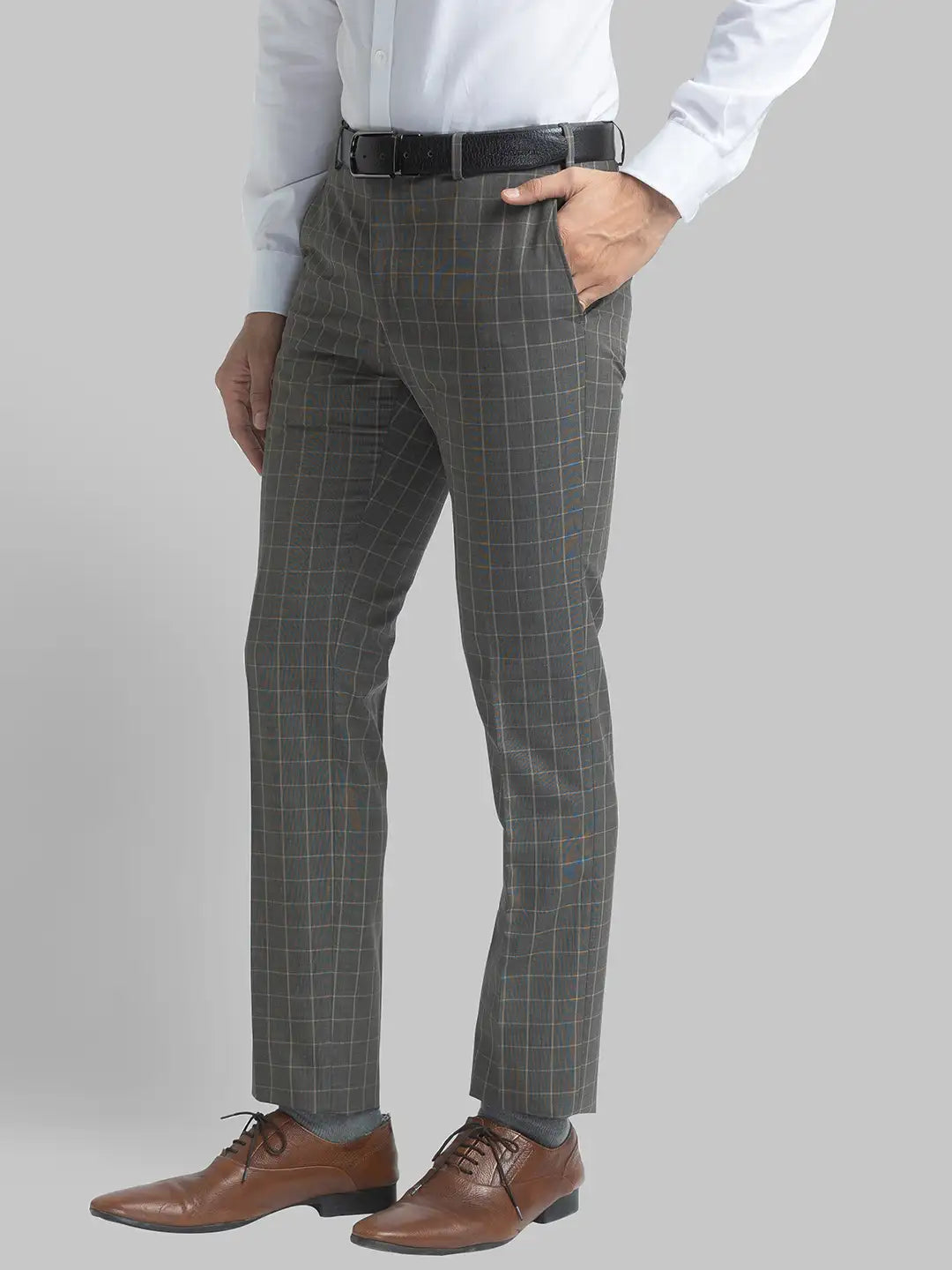 Men Contemporary Fit Dark Blue Trouser