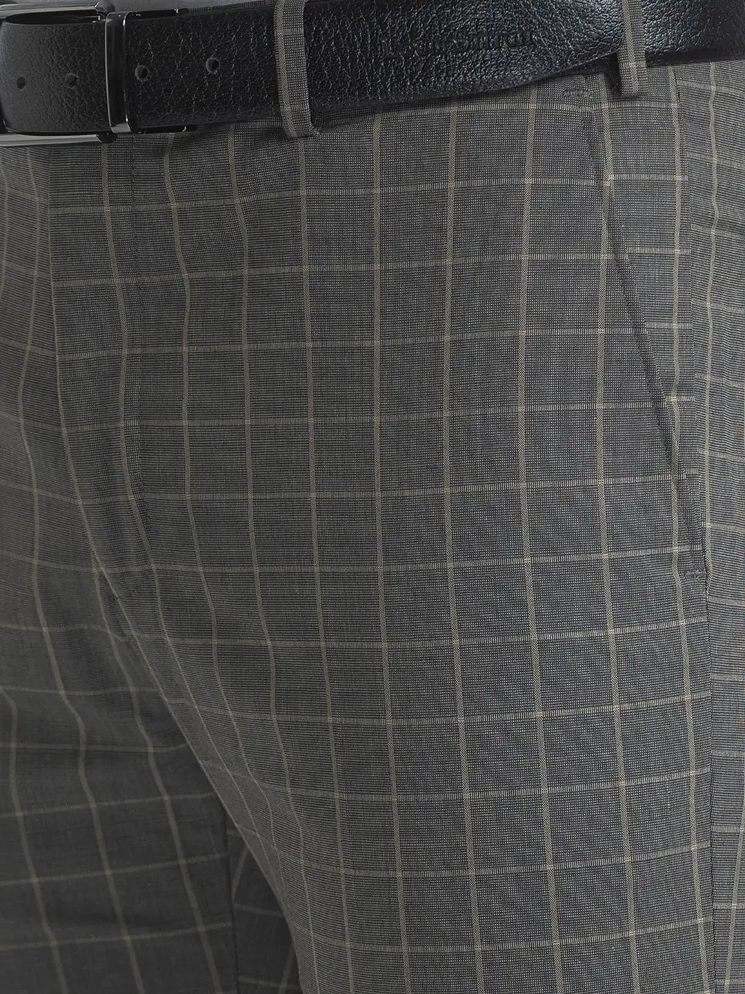 Men Contemporary Fit Dark Blue Trouser